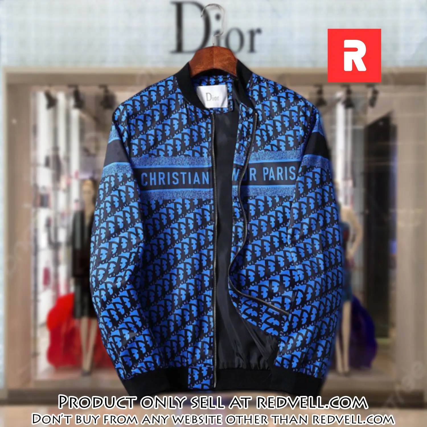 Dior luxury brand varsity zipper jacket vst1033 rv5512987